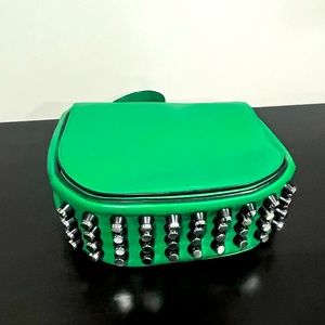 💚💚💚Alexander Wang Green Crossbody Bag with Silver Studs Lia💚💚💚